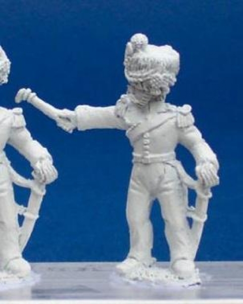 Front Rank Miniatures: DWNA14 Polish Horse Artilleryman In Colpack Post 1810 - Gunner With Portfire 