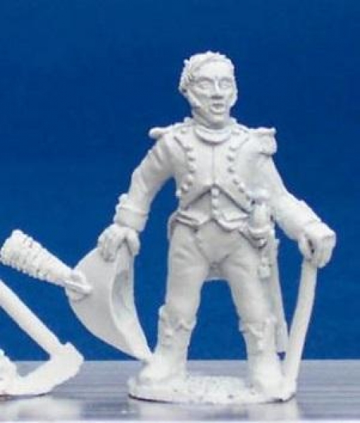 Front Rank Miniatures: DWNA6 Polish Foot Artilleryman - Officer At Ease, Hat In Hand (6 figures)