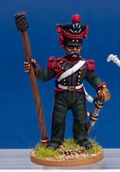 Front Rank Miniatures: DWNA7 Polish Horse Artilleryman In Czapka Pre 1810 - Gunner Standing With Ram