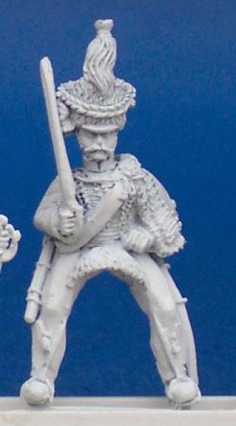 Front Rank Miniatures: DWNC19 Hussar - Elite Company Trooper, Sword At Rest (6 figures)
