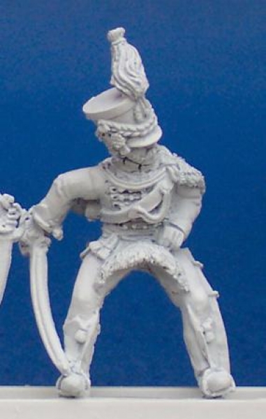 Front Rank Miniatures: DWNC21 Hussar - Officer Holding Sword Down (6 figures)