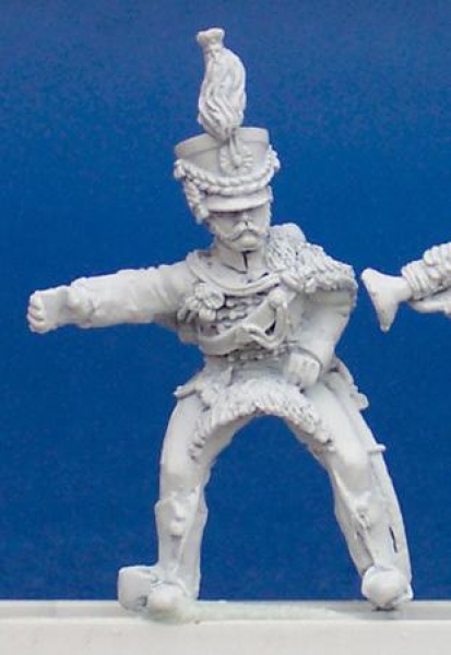 Front Rank Miniatures: DWNC22 Hussar - Standard Bearer (6 figures)