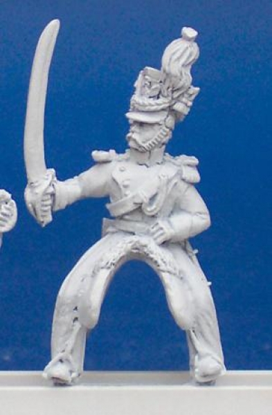 Front Rank Miniatures: DWNC5 Uhlan - Officer, At Rest, Holding Sword (6 figures)