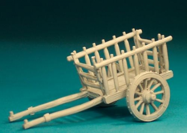 Front Rank Miniatures: EQ75 - 2 Wheeled Baggage Wagon (For 1 Horse/Ox) [1 Per Pack]