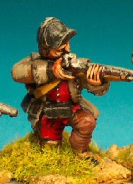 Front Rank Miniatures: FIB12 Gage's Light Infantry, Kneeling Firing (6 figures)