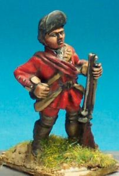 Front Rank Miniatures: FIB14 Infantry Officer, Standing At Ease, With Musket (6 figures)