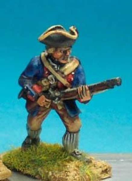 Front Rank Miniatures: FIB16 Infantryman, Jersey Blues, Advancing (6 figures)