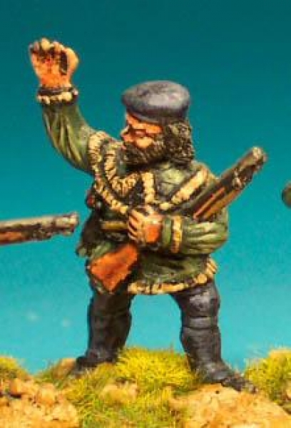 Front Rank Miniatures: FIB24 Rogers Rangers Officer In Hunting Shirt (6 figures)