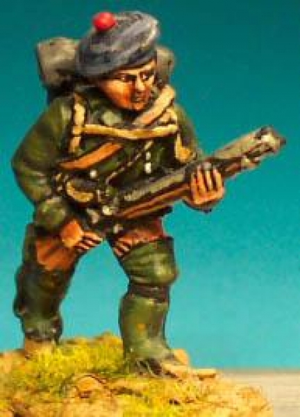 Front Rank Miniatures: FIB27 Rogers Rangers, Short Jacket, Kneeling With Musket (6 figures)