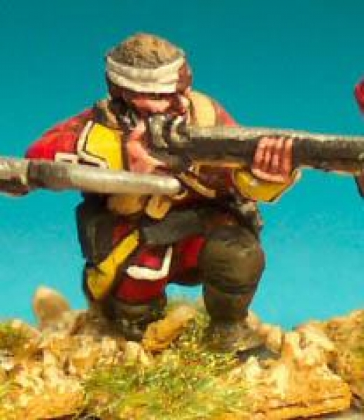 Front Rank Miniatures: FIB31 Battalion Company, Kneeling Firing, Bandaged Head (6 figures)