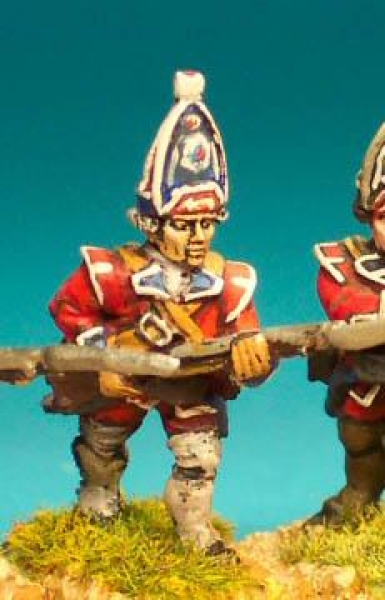 Front Rank Miniatures: FIB40 Grenadier Company, Cloth Mitre Cap, Advancing (6 figures)