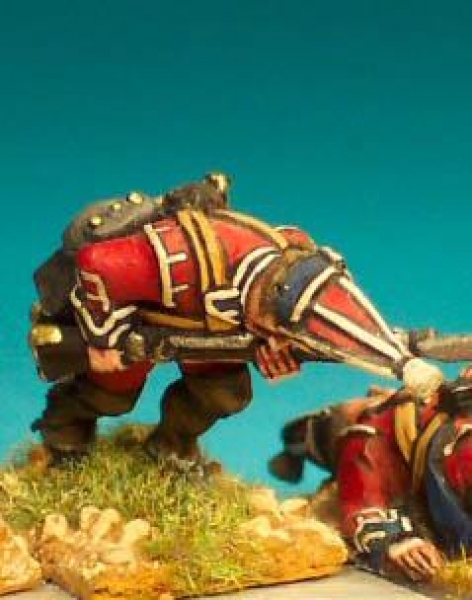 Front Rank Miniatures: FIB42 Grenadier Company, Cloth Mitre Cap, Falling Wounded (6 figures)