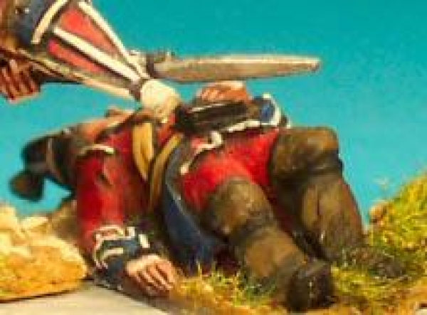 Front Rank Miniatures: FIB43 Grenadier Company, Cloth Mitre Cap, Lying Dead (6 figures)