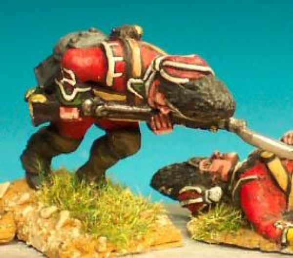 Front Rank Miniatures: FIB48 Grenadier Company, Fur Covered Mitre Cap, Falling Wounded (6 figures)