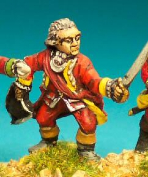 Front Rank Miniatures: FIB51 Officer, Hat In Hand Standing, With Sword (6 figures)