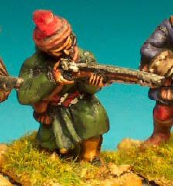 Front Rank Miniatures: FIF13 Canadian Militia, In Long Capot, Kneeling Firing (6 figures)