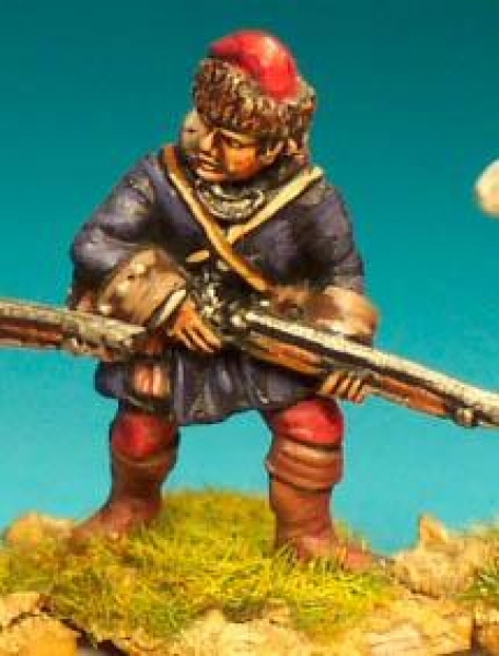 Front Rank Miniatures: FIF14 Canadian Militia, Officer In Short Capot (6 figures)