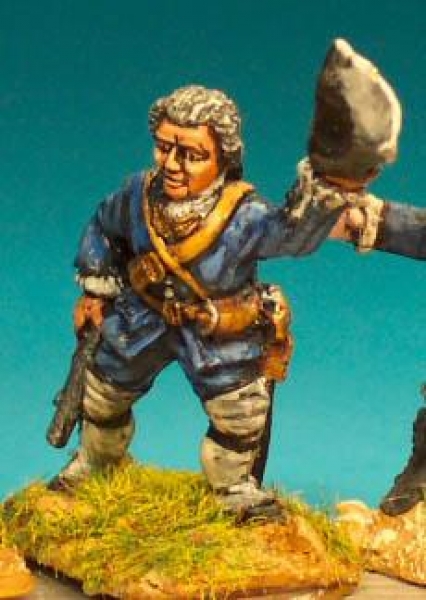 Front Rank Miniatures: FIF24 Officer With Musket, Hat In Hand (6 figures)