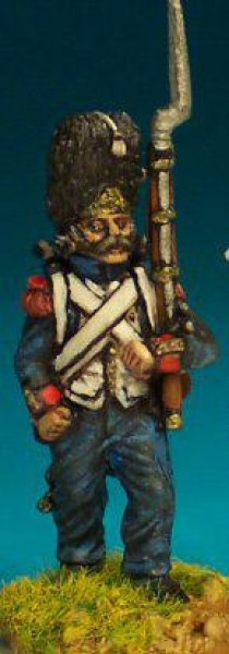 Front Rank Miniatures: FN101 Grenadier - Standing Shouldered Musket - In Campaign Dress And Bearskin