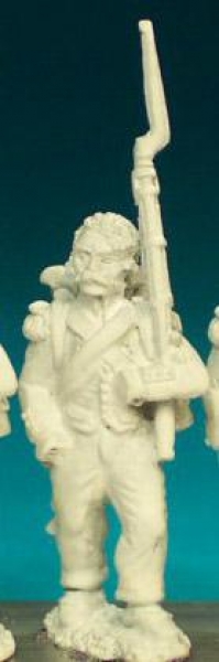 Front Rank Miniatures: FN104 Grenadier - Standing Shouldered Musket - In Campaign Dress And Barehead