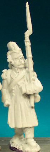 Front Rank Miniatures: FN109 Grenadier - Standing Shouldered Musket - In Greatcoat And Bonnet De Pol