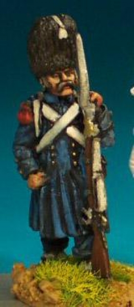 Front Rank Miniatures: FN118 Chasseur - Standing At Ease In:- - Standing At Ease In Greatcoat And Be