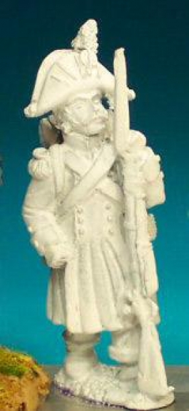 Front Rank Miniatures: FN119 Chasseur - Standing At Ease In:- - Standing At Ease In Greatcoat And Bi