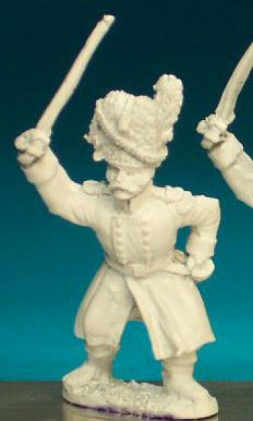 Front Rank Miniatures: FN128 Officer - Grenadier Officer, Standing, Greatcoat And Bearskin (6 figure
