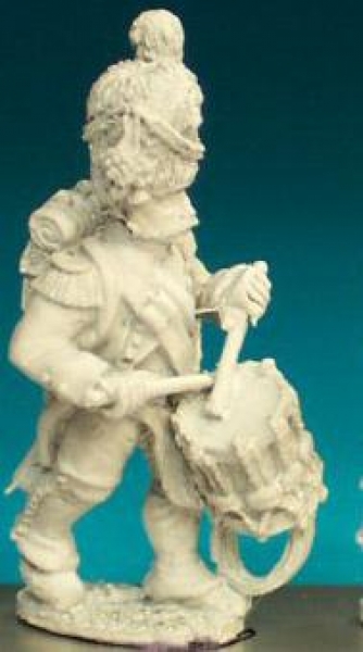 Front Rank Miniatures: FN149 Chasseur Drummer - Advancing, Full Dress And Bearskin (6 figures)