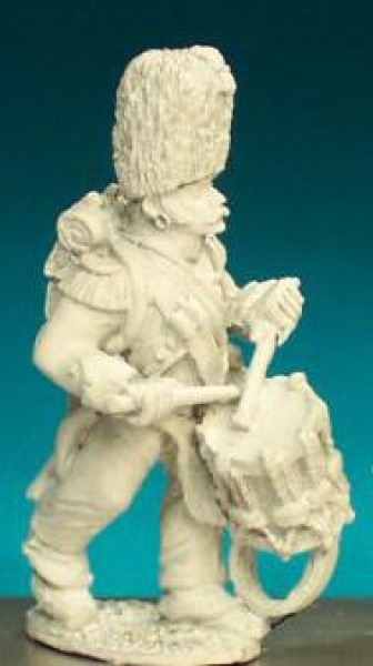 Front Rank Miniatures: FN150 Chasseur Drummer - Advancing, Campaign Dress And Bearskin (6 figures)