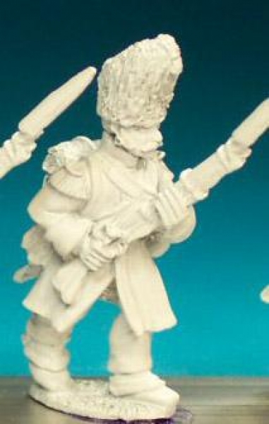 Front Rank Miniatures: FN157 Grenadier - Advancing With:- - Advancing With High Porte, Greatcoat And