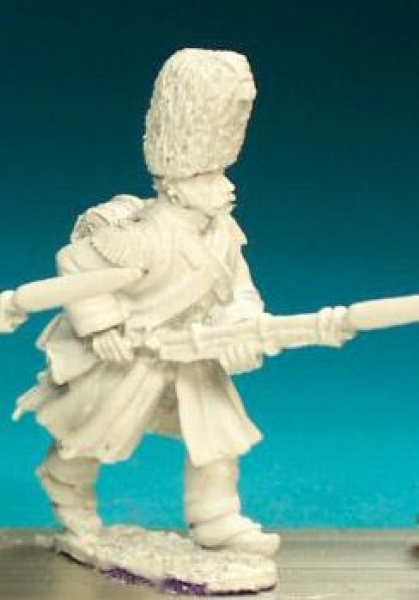 Front Rank Miniatures: FN166 Chasseur - Advancing With:- - Advancing With Low Porte, Greatcoat And B