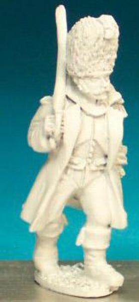 Front Rank Miniatures: FN179 Officer - Grenadier Officer Marching, Greatcoat And Bearskin (6 figures