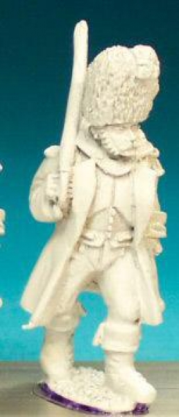Front Rank Miniatures: FN181 Officer - Dutch Grenadier Officer Marching, Greatcoat And Bearskin (6 f