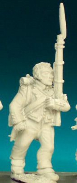 Front Rank Miniatures: FN198 Fusilier - Campaign Dress Pre 1812 - Marching, Bareheaded (6 figures)