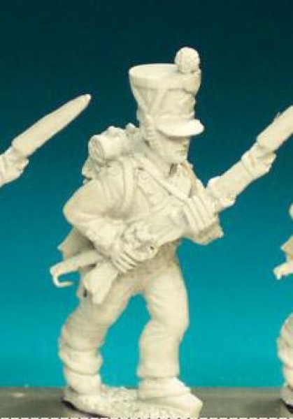 Front Rank Miniatures: FN200 Fusilier - Campaign Dress Pre 1812 - Advancing, High Porte, Shako (6 fi