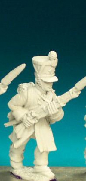 Front Rank Miniatures: FN214 Fusilier - Greatcoat Pre 1812 - Advancing, High Porte, Shako (6 figures