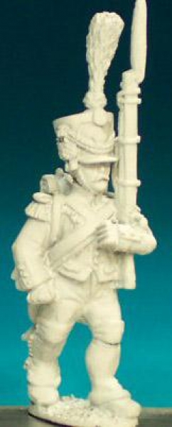 Front Rank Miniatures: FN222 Voltigeur / Grenadier - Full Dress Pre 1812 - Marching, Shako (6 figure