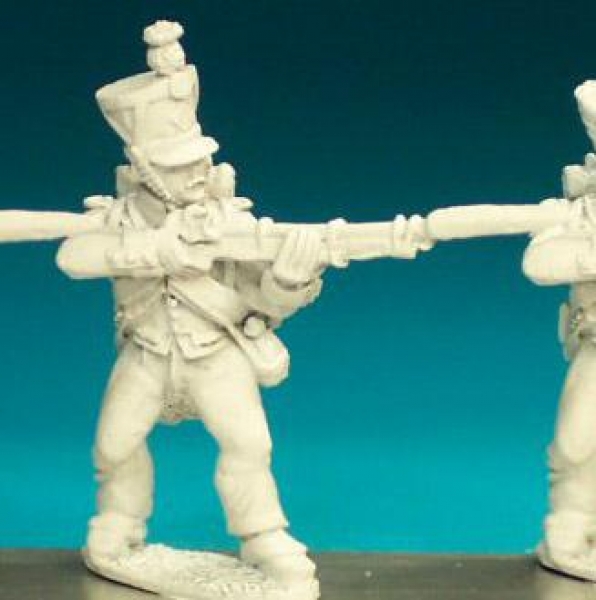 Front Rank Miniatures: FN243 Voltigeur / Grenadier - Campaign Dress Pre 1812 - Standing Firing, Shak