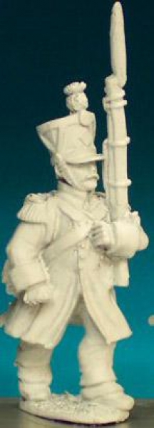 Front Rank Miniatures: FN252 Voltigeur / Grenadier - Greatcoat Pre 1812 - Marching, Shako (6 figures