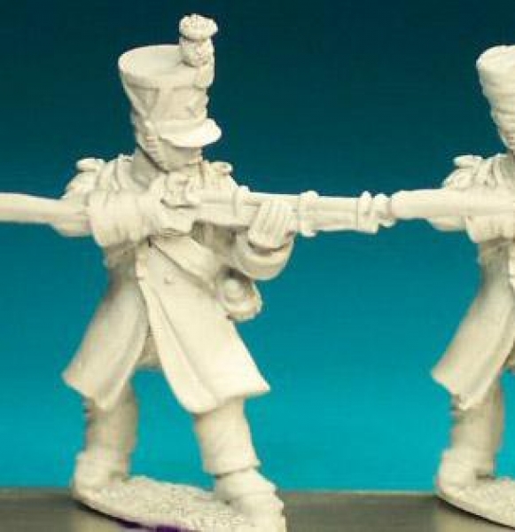 Front Rank Miniatures: FN261 Voltigeur / Grenadier - Greatcoat Pre 1812 - Standing Firing, Shako (6 