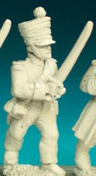 Front Rank Miniatures: FN277 Pre 1812 - Officer In Campaign Dress And Weatherproof Shako Advancing (