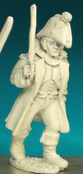 Front Rank Miniatures: FN278 Pre 1812 - Officer In Greatcoat And Bicorn, Advancing (6 figures)