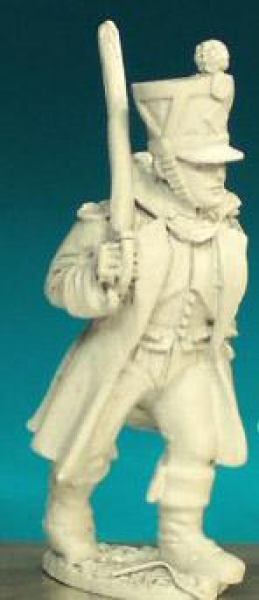 Front Rank Miniatures: FN279 Pre 1812 - Officer In Greatcoat And Shako, Advancing (6 figures)