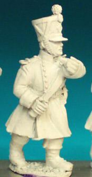 Front Rank Miniatures: FN285 Standard Bearer - Pre 1812 - Greatcoat And Shako (6 figures)