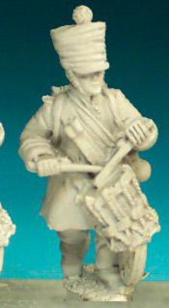 Front Rank Miniatures: FN295 Drummer - Pre 1812 - Fusilier Drummer, Greatcoat And Weatherproof Shako