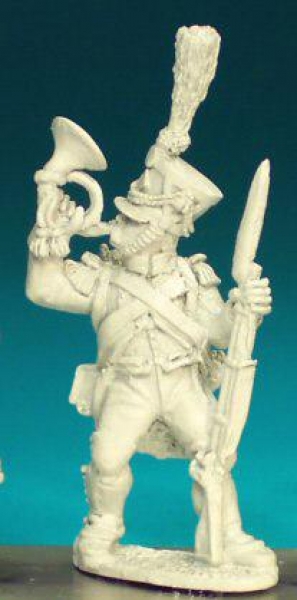 Front Rank Miniatures: FN296 Musician - Pre 1812 - Voltigeur Cornet, Full Dress, Shako (6 figures)