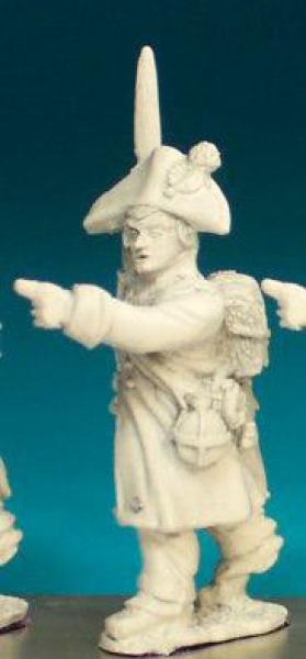 Front Rank Miniatures: FN305 Sergent - Pre 1812 - Fusilier Sergent In Greatcoat, Bicorn (6 figures)