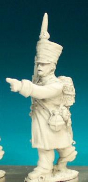 Front Rank Miniatures: FN307 Sergent - Pre 1812 - Fusilier Sergent In Greatcoat And Weatherproof Sha