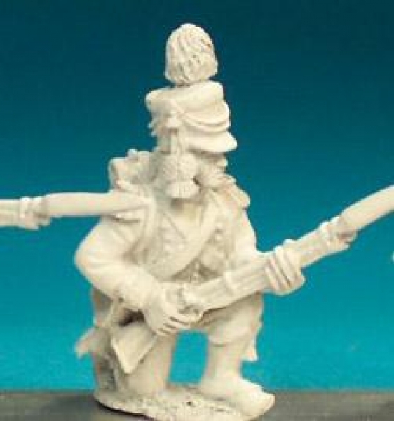 Front Rank Miniatures: FN317 Early Shako With Drooping Side Plume Pre 1806 - Chasseur Kneeling At Re
